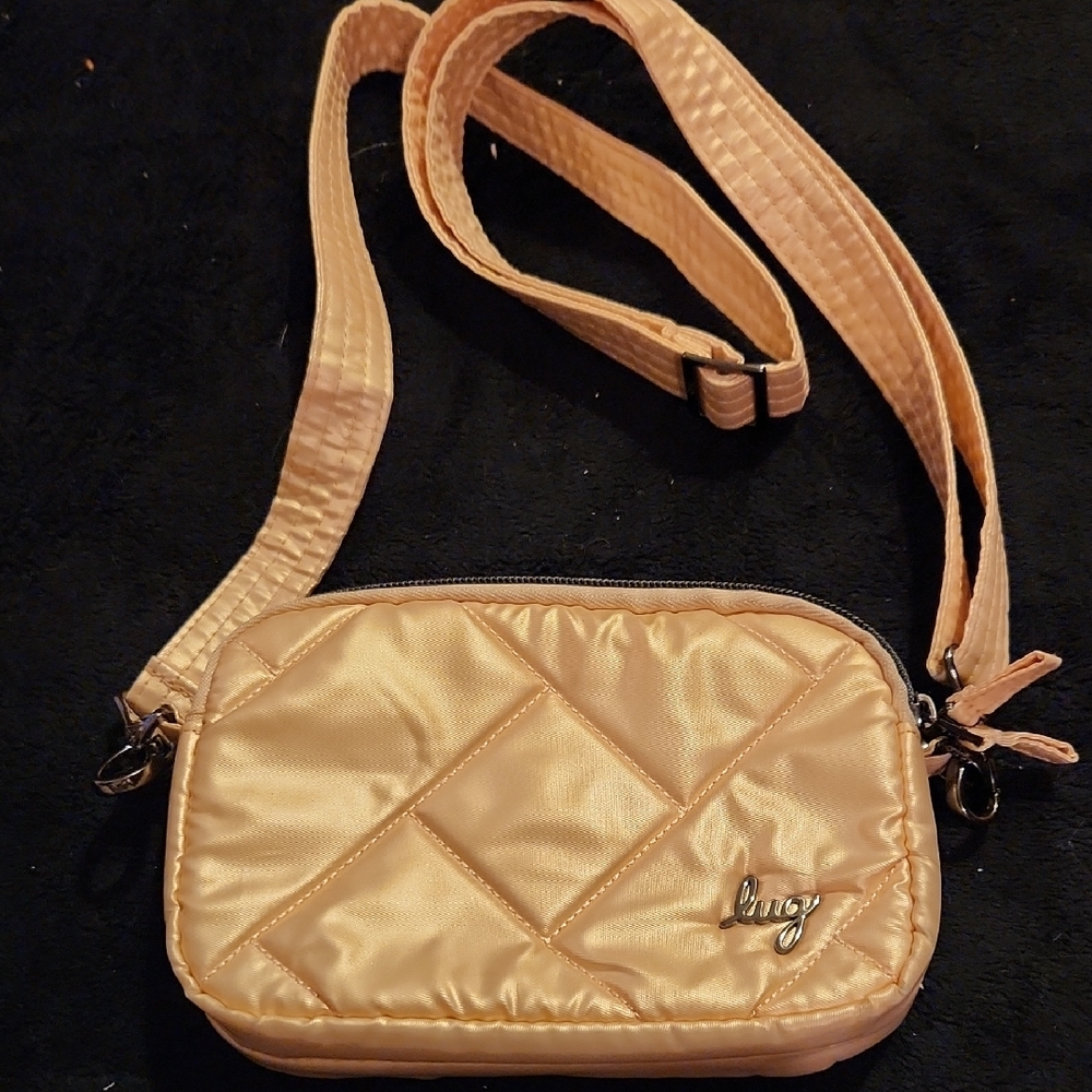 Lug Quilted Crossbody Bag - Shimmering Gold